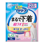 リリーフ　まるで下着　超うすパンツ　２回分　男女共用　Ｌ　ピンク　１４枚