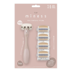 ＫＡＩ　miness　ボディ用カミソリ　クラブパック　替刃５個付き