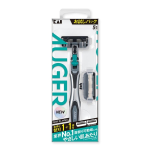 ＫＡＩ　ＡＵＧＥＲ　システムカミソリ　お試しパック　ホルダー＋替刃１＋替刃１個付