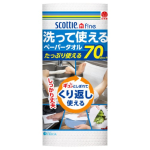 スコッティ　ファイン　洗って使える ペーパータオル　７０カット　１ロール