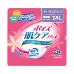 ポイズ　肌ケアパッド　レギュラー　多い時も安心用　１２０ｃｃ　２０枚入