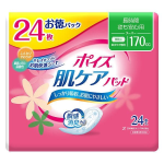 ポイズ　肌ケアパッド　スーパー　長時間・夜も安心用　１７０ｃｃ　２４枚入