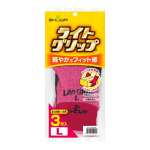 ショーワ　３４１　ライトグリップ　３双入　レッド　Ｌ