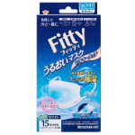 フィッティ うるおいマスクシルキータッチ ふつうサイズ ホワイト  個別包装 15セット入