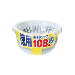 東洋アルミ　徳用ホイルケース　丸型　大　１０８枚