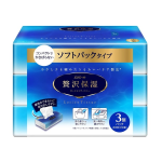 エリエール贅沢保湿　ソフトパックティシュー　１３０組 (２６０枚)×３個パック