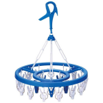 丸型ハンガ－　ピーカン２０　ピンチ２０個付　ブルー