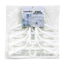 ニシダ　肩幅が調整できる ８連ハンガー　スーパードライ８連ネオ　ホワイト