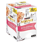 モンプチ　プチリュクス　パウチ　まぐろのささみ添え　かつおだし仕立て　８袋入