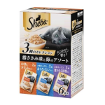 シーバ　リッチ　鶏ささみ味と海のアソート　６袋入