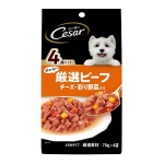 シーザー　パウチ　ジューシー厳選ビーフ　チーズ・彩り野菜入り　４袋
