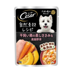 シーザー　自然素材パウチ　平飼い鶏の蒸しささみ＆農園野菜　６０ｇ