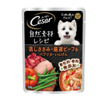 シーザー　自然素材パウチ　蒸しささみ・厳選ビーフ＆パプリカ・いんげん　６０ｇ