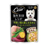 シーザー　自然素材パウチ　平飼い鶏の蒸しささみ＆さつまいも・いんげん　６０ｇ