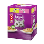 カルカン　パウチ　２種のセレクション　まぐろ かつお節入り　まぐろ さけ入り　８袋入