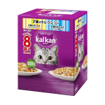 カルカン　パウチ　２種のセレクション　４種のおいしさ まぐろ・たい・かにかま・ささみ入り　４種のおいしさ まぐろ・たい・白身魚・さけ入り　８袋入