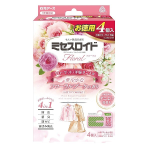 ミセスロイド フローラル クローゼット・洋服ダンス用 １年防虫 フローラルブーケの香り ４個入