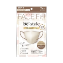 ビースタイル　マスク　立体タイプ　ふつう　サンドベージュ×マロン　７枚入