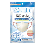 ビースタイル　マスク　立体タイプ　ふつう　サンドベージュ×ピーチモカ　７枚入