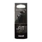 マクセル　カナル型ヘッドホン　＋ＦＩＴ　ブラック　ＭＸＨ－Ｃ１１０ＢＫ