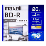 マクセル　録画用 ＢＤ－Ｒ　２５ＧＢ　２０枚　ＢＲＶ２５ＷＰＧ.２０Ｓ