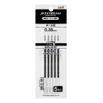 三菱鉛筆　ジェットストリーム 油性ボールペン替芯　0.38mm　ノック式用　黒　SXR-38　５本入