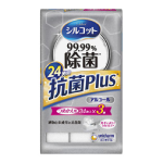 シルコット　９９.９９％除菌　抗菌Plus　アルコールタイプ　ウェットティッシュ　つめかえ用　３４枚×３個パック