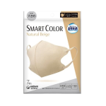 超快適マスク SMART COLOR スマートカラー ナチュラルベージュ 大きめ 7枚入