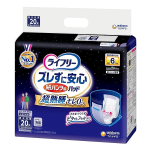 ライフリー　ズレずに安心　紙パンツ用パッド　６回分　男女共用　２０枚入