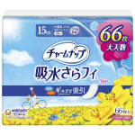 チャームナップ　吸水さらフィ　昼用ナプキンサイズ　１５ｃｃ　少量用スリム　１９ｃｍ　パウダーの香り　６６枚入