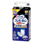 ライフリー　ズレずに安心　紙パンツ用　尿とりパッド　５回分　２４枚