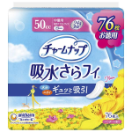 チャームナップ　吸水さらフィ　昼用ナプキンサイズ　５０ｃｃ　中量用　２３ｃｍ　パウダーの香り　７６枚入