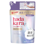 ハダカラ　美肌プレミアム　モイストボディソープ　泡タイプ　シルクローズ＆ムスクの香り　つめかえ用　３６０ｍＬ