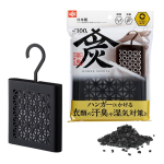 調湿・消臭木炭本家炭屋 吊るして使えるケースタイプ 炭 100g