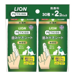 PETKISS　歯みがきシート　無香料　３０枚×２個パック