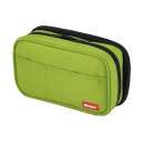 ペンケース　ブックタイプ　ダブル　黄緑