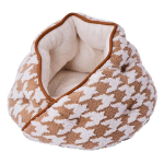 ペティオ　犬猫用ベッド　あったかくつろぎベッド　包み込みドーム　キャメルブラウン