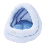 ペティオ　犬猫用ベッド　ひんやりくつろぎベッド　ハーフドーム　アイスブルー