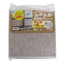 ふかふか吸着窓ぴたシート　ベージュ　３０×３０ｃｍ　３枚入