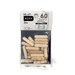木工ダボ　６×２５  　ML-671　２０個入