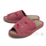 天然素材スリッパ　金魚柄　Ｍ　ピンク