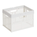 ヒステリックミニ　折りたたみバスケット　teddyホワイト ヒステリックミニ 折りたたみバスケット teddyホワイト