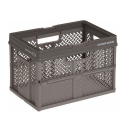 プロフィックス　 折りたたみバスケット　ハンドル付き　M　グレー