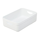 やわらか収納ケース　レギュラー　浅型　ホワイト