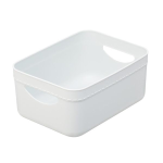 やわらか収納ケース　ハーフ　浅型　ホワイト