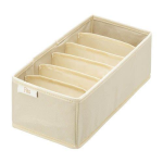 フィッツ　せいとんボックス　アイボリー　Ｍ　（仕切り６マス）