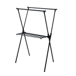 ポーリッシュ　室内物干しＸ型　マットブラック　ＰＳＢＫ－０４