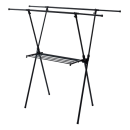 ポーリッシュ　ブラック物干　伸縮 室内物干し　Ｘ型　ＰＳＢＫ－０５