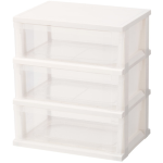 ストッカーワイド 組立式 3段 ホワイト