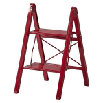 アルミ 踏み台 スリム　２段　レッド
